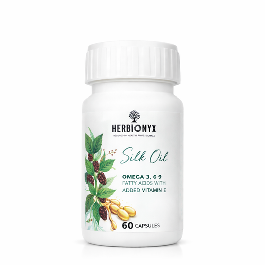 Herbionyx Silk Oil Omega 3, 6, 9 + Vitamin E – 60 Capsules