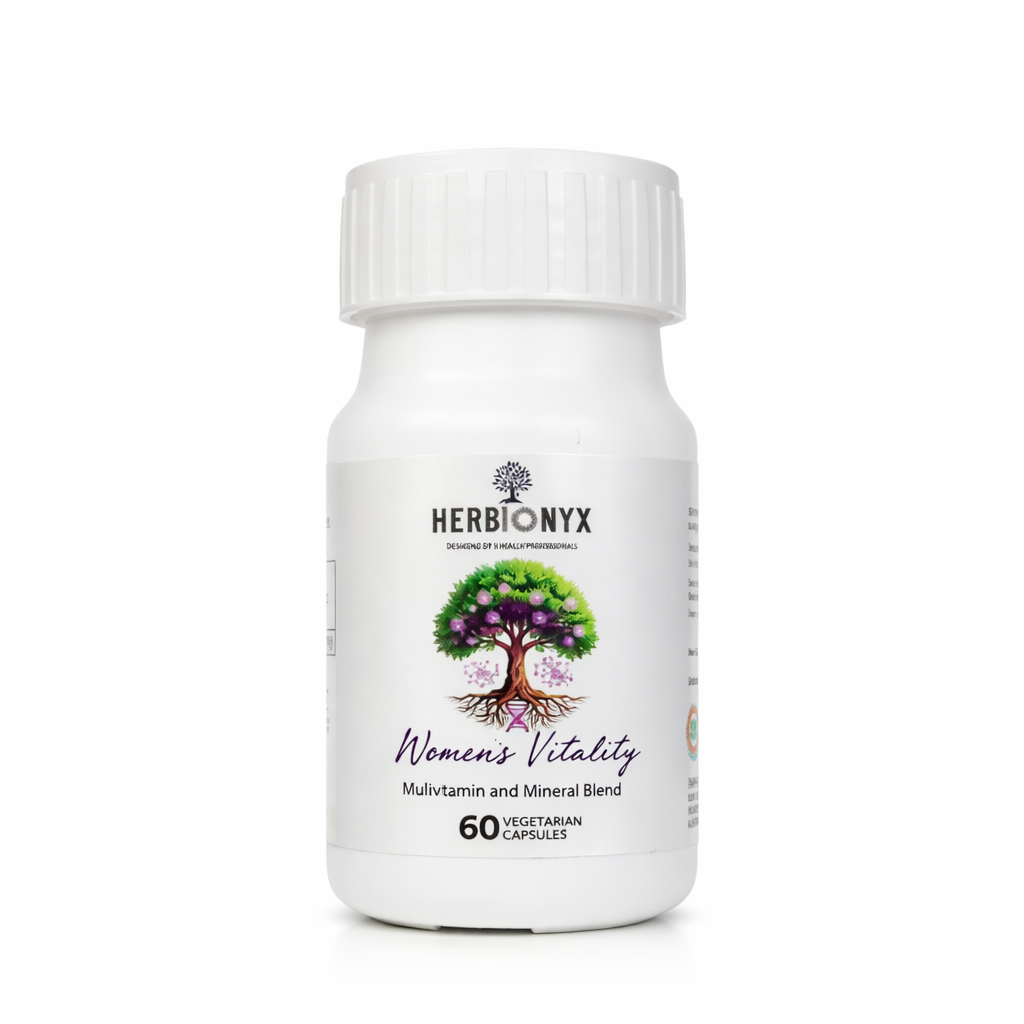 Herbionyx Women’s Vitality Multivitamin and Mineral Blend – 60 Vegetarian Capsules